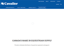 Tablet Screenshot of cavalier.on.ca